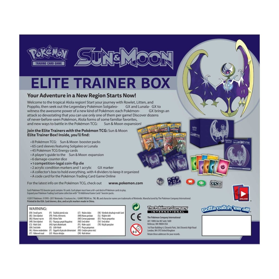 Pokemon TCG English | Sun & Moon Elite Trainer Boxes