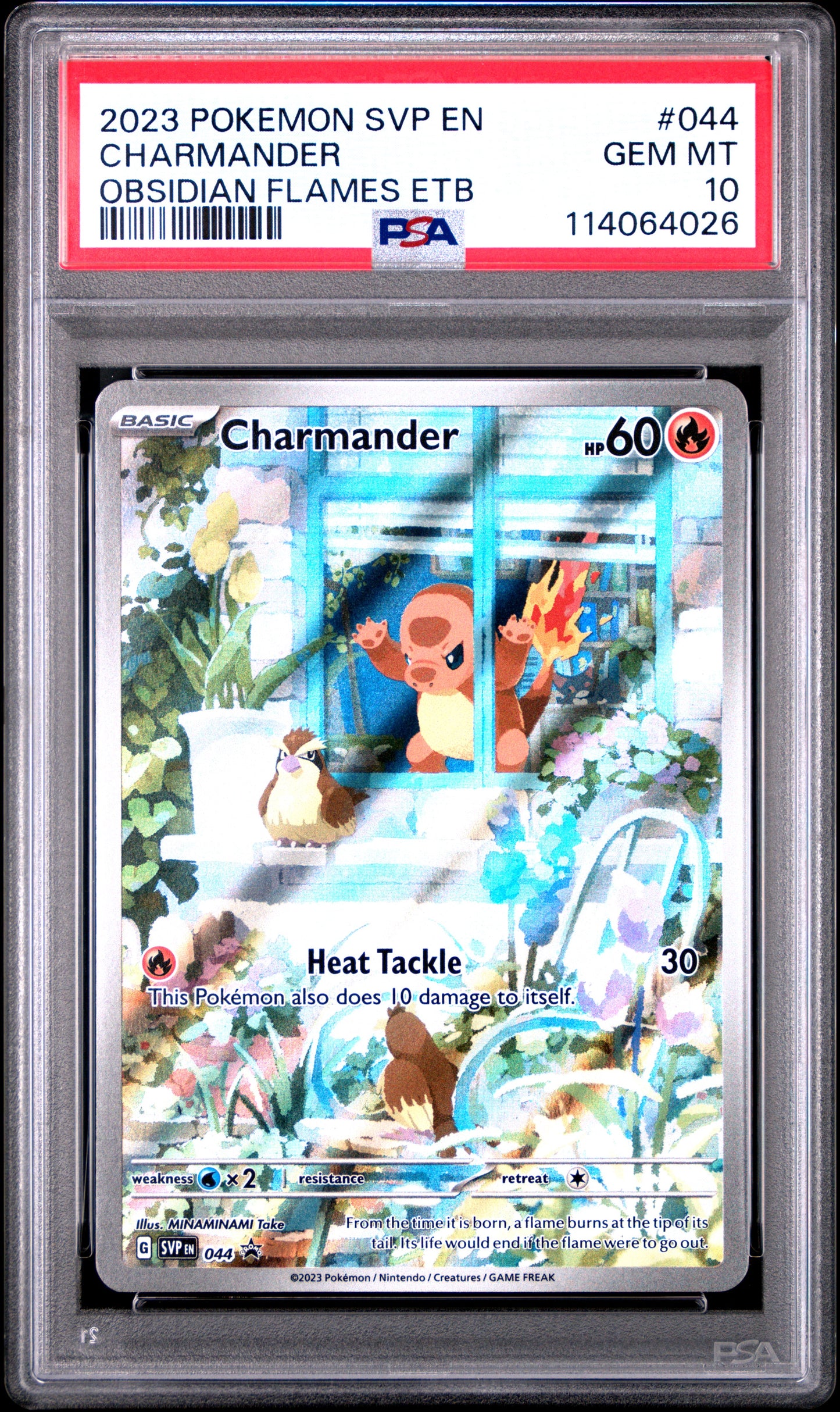 Charmander Pokemon Svp En-Sv Black Star Promo 044 NM PSA 10