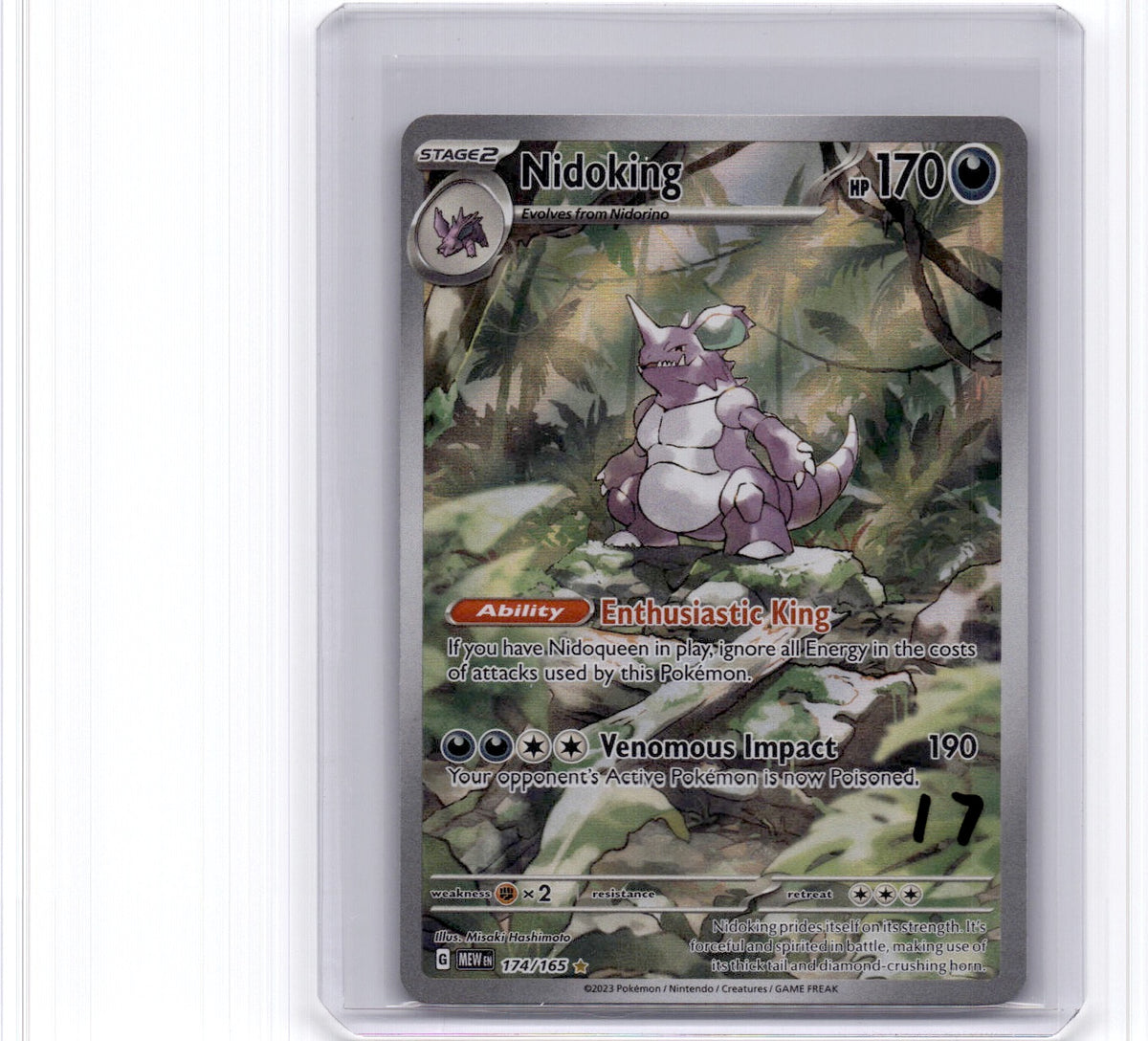 Nidoking Illustration Rare SV: Scarlet & Violet 151 174/165 NM