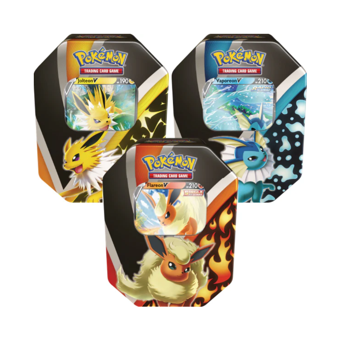 Pokemon TCG English | Eevee Evolutions Tins [Jolteon/Flareon/Vaporeon]