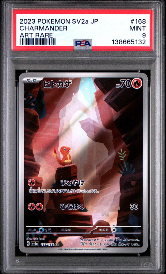 Charmander Pokemon Japanese Sv2a-Pokemon 151 168 NM PSA 9